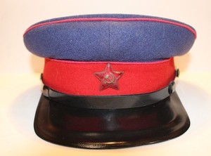 Repro M35 Soviet Russian NKVD (KGB) Hat size MEDIUM w/ original hat star