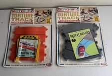 VTG TWO Ideal 1965 MOTORIFIC Slot Car Torture Tracks Curved Shock Absorber Test