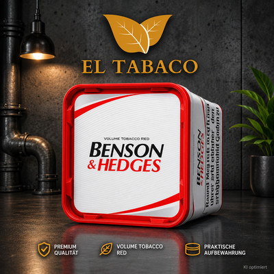 Benson & Hedges Zigaretten Stopftabak Tera Box Volumentabak 1 Dose 300g