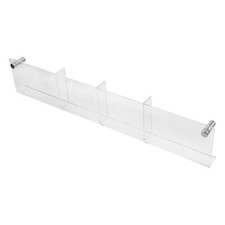 Magazine Display Stand Clear Acrylic Wall Mount Rack Holder with Pocket