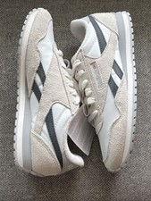 Women's Size 6.5 Reebok Classic Sneakers Shoes Chalk/Chalk/Greys