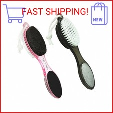 YIOYOODA Foot Brush and Pumice Stone for Feet, 4-in-1 Foot File Callus Remover,