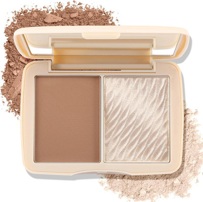 Professionelle 2-Farben Kontur und Highlight Make-up Palette, matter Bronzer mit Sh