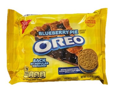 OREO Blueberry Pie Sandwich Cookies Limited Edition 10.68 oz NEW Creams Graham