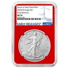 2026 (W) $1 1-oz American Silver Eagle NGC MS70 ER Blue Label Red Core