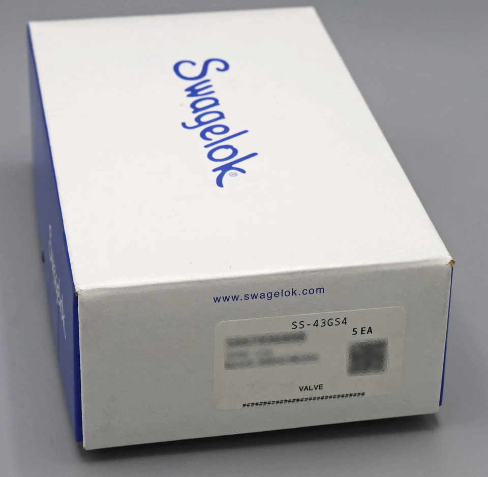 Swagelok SS-43GS4 - Válvula de bola de acero inoxidable - 1/4 pulg. Swage - Nuevo - Cantidad. 5 Foto 2 de 3