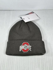 Nike Adult Ohio State Buckeyes Grey Terra Cuffed Knit Beanie OSFM NEW