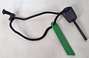 Magnesium Flint Emergency Fire Starter Stick Striker Rod Camping Survival Gear