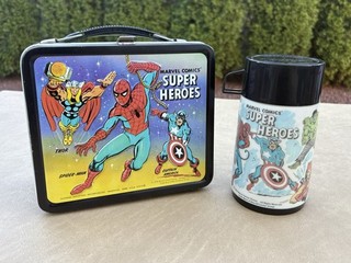 Vintage 1976 Aladdin Marvel Comics Super Heroes Lunchbox/thermos HIGHER GRADE!