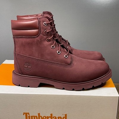 Timberland Women's Linden Woods Hiker Boots Size 8 Burgundy Nubuck Waterproof