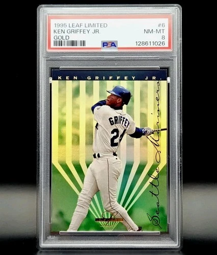 1995 Leaf Limited Ken Griffey Jr #6 Gold PSA 8 MINT Mariners HOF