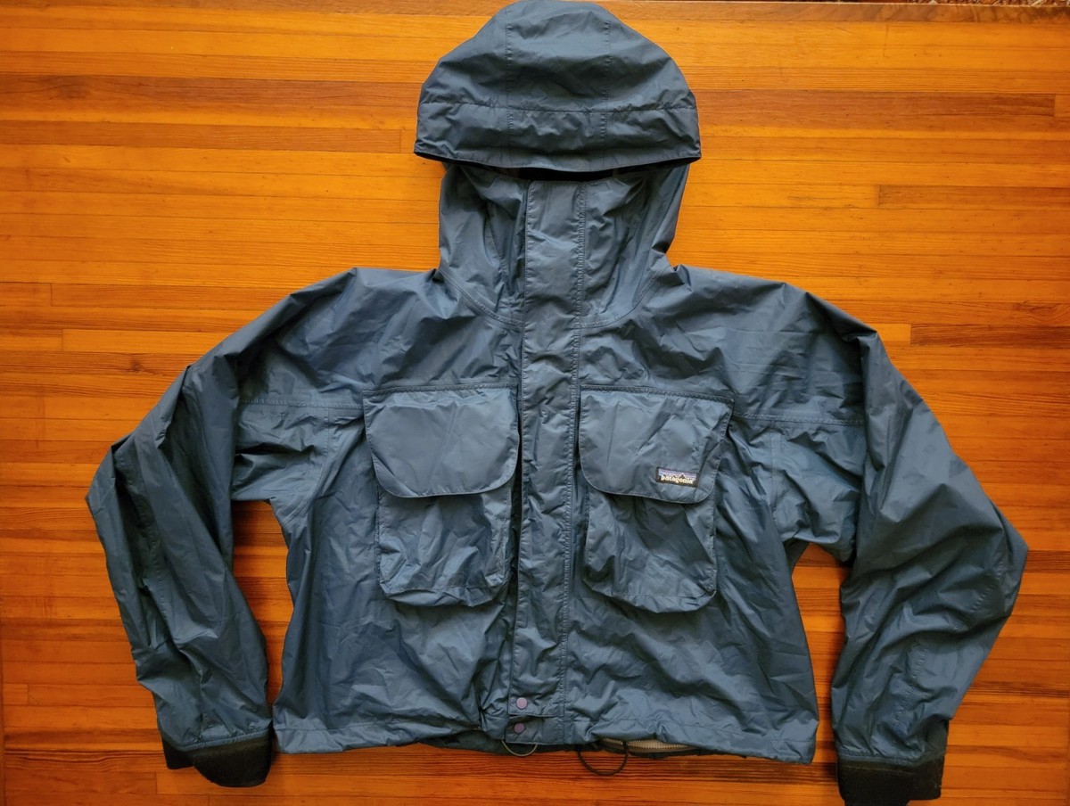 VTG Patagonia 2001 SST Jacket Fly Fishing Wading Jacket BLUE 81795