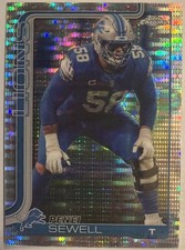Penei Sewell 2025 Topps Chrome Football Pulsar Refractor #99 Lions