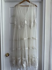 Vintage 1920s lace flapper dress