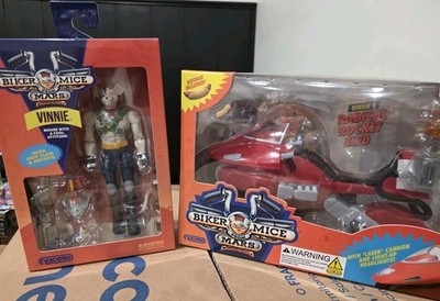 Nacelle Biker Mice From Mars Vinnie And Radical Rocket Sled Set NEW