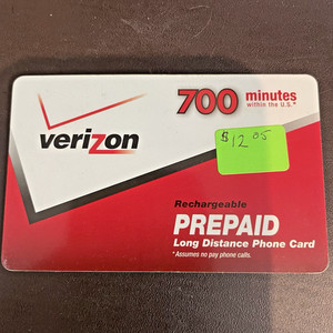 Verizon Wireless Prepaid Phone Card $12.05 Balance