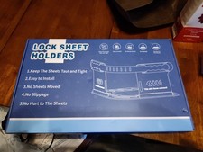 New in Box Bed Sheet Holder with Slide Lock, Easy to Install