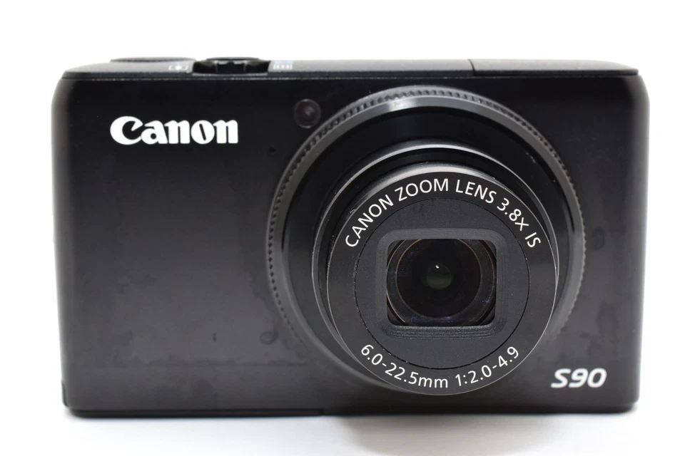🎦 [Exc+5] Cámara digital compacta Canon PowerShot S90 negra 10,0 MP 3,8x JAPÓN Foto 4 de 4