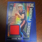2024 Panini Donruss Optic - Rookie Phenom Drake Maye #RPB-DME Blue Hyper Prizm