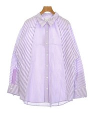 3.1 Phillip Lim Casual Shirts PurplexWhite Stripe Pattern M/L 2200715446195