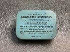 Vintage Burroughs Wellcome Vaporele Aromatic Ammonia Inhalent Tin with 8Capsules — photo 1