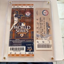 2010 World Series Gm 5 Tickets Giants Texas Rangers Giants Title 2 For 1