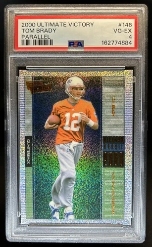 2000 Upper Deck Ultimate Victory Tom Brady Parallel RC #146 Patriots PSA 4