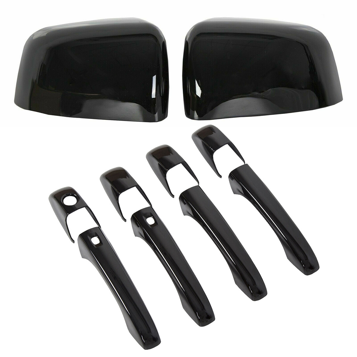 For Jeep Grand Cherokee & Dodge Durango Black Mirror & Door Handle