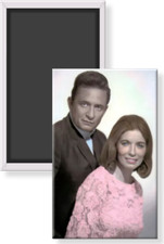 Johnny June Carter Cash Colorized Photograph Image Photo 2x3 Refrigerator Magnet