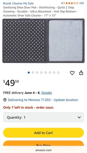 Alfombra desinfectante de zapatos para puertas de entrada y salida alfombra desinfectante dispensador oficina hogar - Imagen 9 de 24