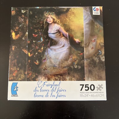 Ceaco Puzzle 750 Piece 18'' x 24'' Fairyland by B. Schlick New