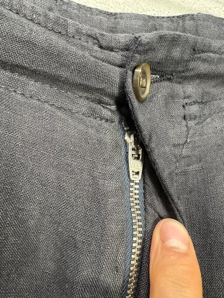 Corneliani Hombre Lino Vestido Pantalones Talla 50/W 34 Hecho en Italia Foto 4 de 4