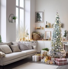 Best Artificial 6ft Pre-Lit Pop-Up Decorated Deluxe Christmas Tree with Lights