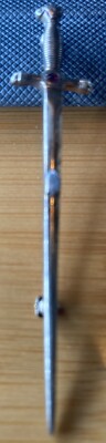 VINTAGE Lambda Chi Alpha fraternity sterling silver Sword Pin Broach