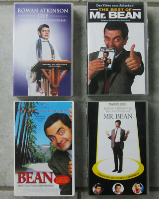 4 Stck. VHS Video Kassetten: Mr. Bean - The Best of... und weitere