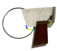 J. Thomas Scarff "Rock On" Post Modern Mixed Media Light Up Wall Sculpture 90's