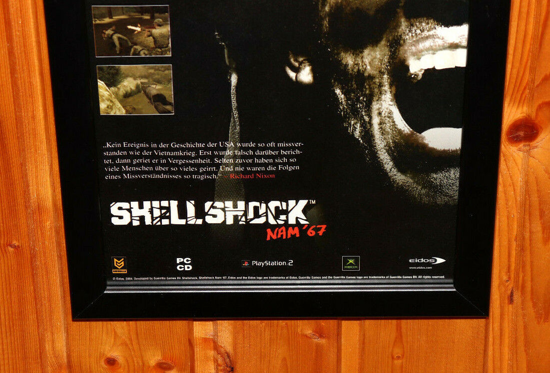 2004 SHELLSHOCK NAM 67 Xbox PlayStation Video Game - Promo PRINT AD 9 X  10.75