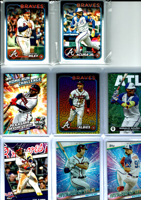 2024 Topps Baseball Series 1 & 2 Atlanta Braves Team Set (29) Base Cards ++WOW++