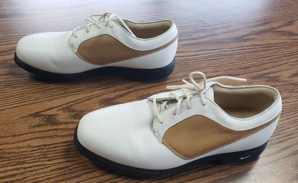 Nike Air Comfort Zapatos de Golf Mujer Talla 7, Sillín, Verdana Last, MUY BUENOS Foto 2 de 4