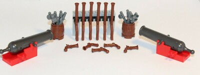 NEW Lego Lot 6 Pirate Brown Flintlock Musket Gun Sword You Pick