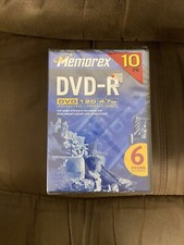 Memorex DVD-R 4.7GB 6 Hours 10 pack Recordable Blank Media Home Video Recorders