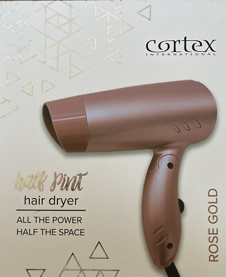 half pint hair dryer, Cortex International, rose gold