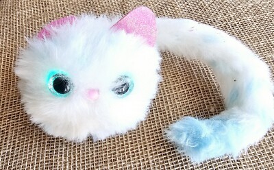 Pomsie Pom Pom Snowball White Blue Interactive Electronic Pet Cat Toy