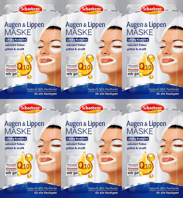 Schaebens Augen & Lippen Maske glättet Tränensäcke reduziert Falten 24x 1,5ml
