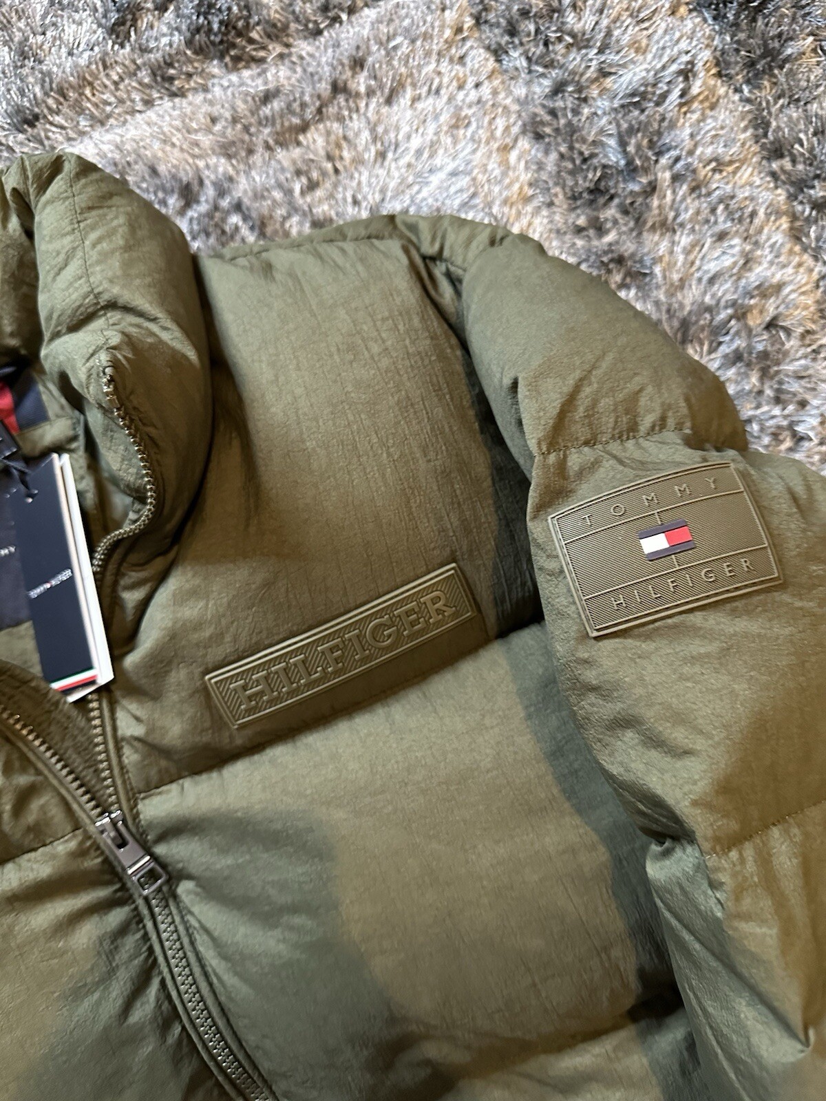 Tommy Hilfiger Khaki New York GMD Down Puffer Jacket image 3