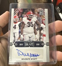 2022 Leaf Draft Devonte Wyatt XRC Autograph Rookie Auto RC PACKERS #BA-DW2