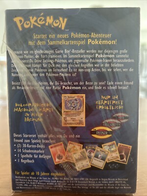 Original 1999 Pokemon Trading Card Game Starter Gift Box Sealed