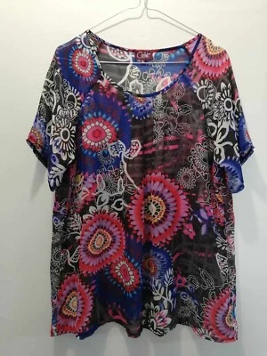 Blouse multicolore polyester non doublé T42 Coline (2408018) - Photo 1/4