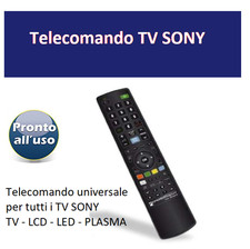 Telecomando per televisore SONY - SENZA PROGRAMMAZIONE pronto uso PILE INCLUSE 