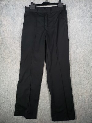 Dickies Trousers Mens 30R Black Straight Workwear Chore Work Tough Pants
